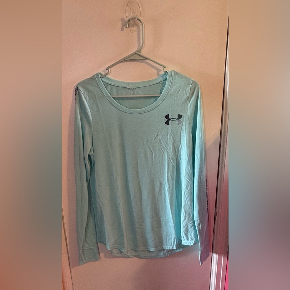 Under Armour Women's Light Blue Long Sleeve Top